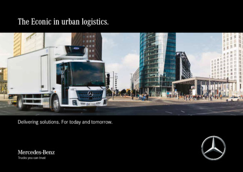 Brochure of the Econic in urban logistics