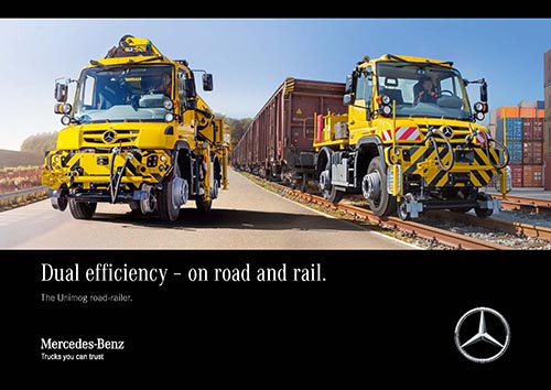 Road-rail operations: Dual efficiency – on road and rail.